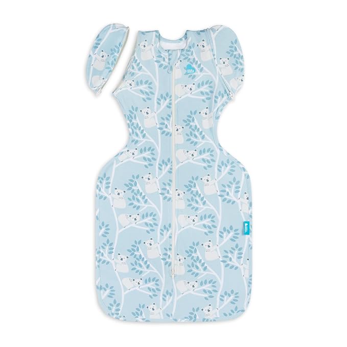 Love to Dream Swaddle Up Transition Swaddle, 1.0 TOG, Patented Zip-Off Wings, Gently Help Baby Transition from Being Swaddled to Arms Free When Showing Signs of Rolling, 13-19 lbs, Mini Koalas
