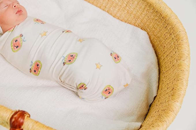 Copper Pearl Large Premium Knit Baby Swaddle Receiving Blanket 'CoComelon'