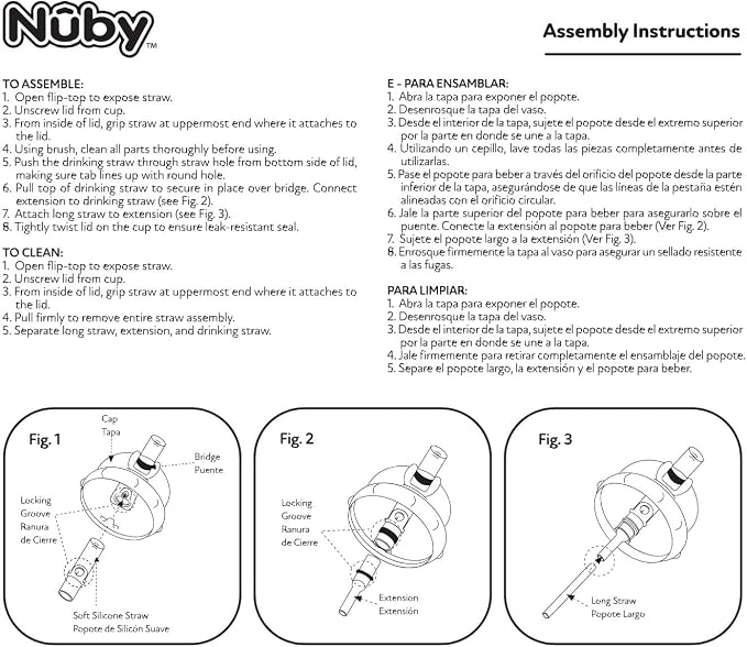 Nuby Thirsty Kids No-Spill Flip-it Printed Boost Cup with Thin Soft Straw - 12oz, 18+ Months, 1 Pack Print May Vary