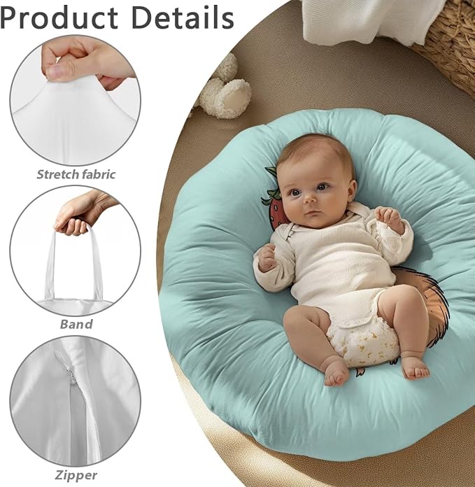 Capybara Nursing Pillow Cover Breastfeeding Nursing Pillow Slipcovers Super Soft for Breastfeeding Moms Support for Breastfeeding Bottle Feeding and Bonding