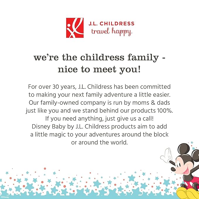 Disney Baby by J.L. Childress Full Body Portable Changing Pad for Babies - Diaper Changing Mat for Travel, Baby Accessory Essentials, Wipeable & Water-Resistant, Foldable & Compact- Mickey Mouse Black