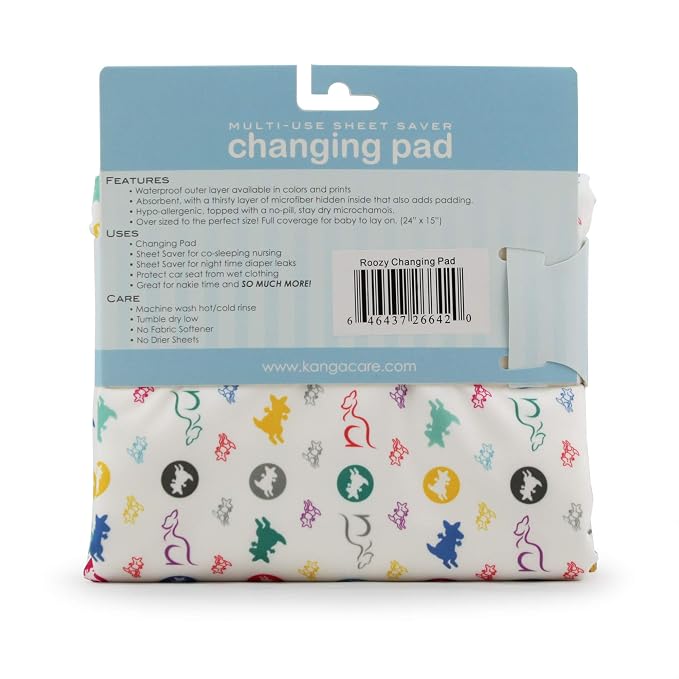 Kanga Care Reusable Absorbent & Waterproof Changing Pad 24" x 15" - Roozy