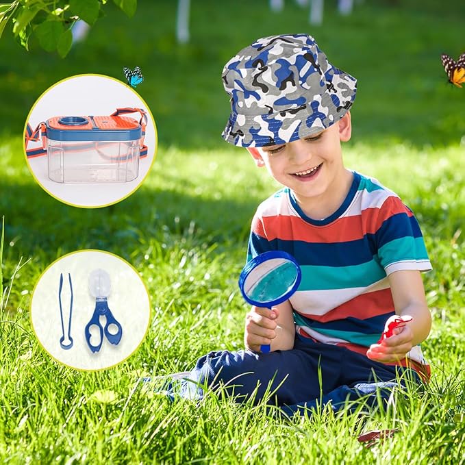 Meland Kids Camping Set with Tent - Camping Gear Toy with Pretend Play Outdoor Toy for Toddlers Birthday Gift