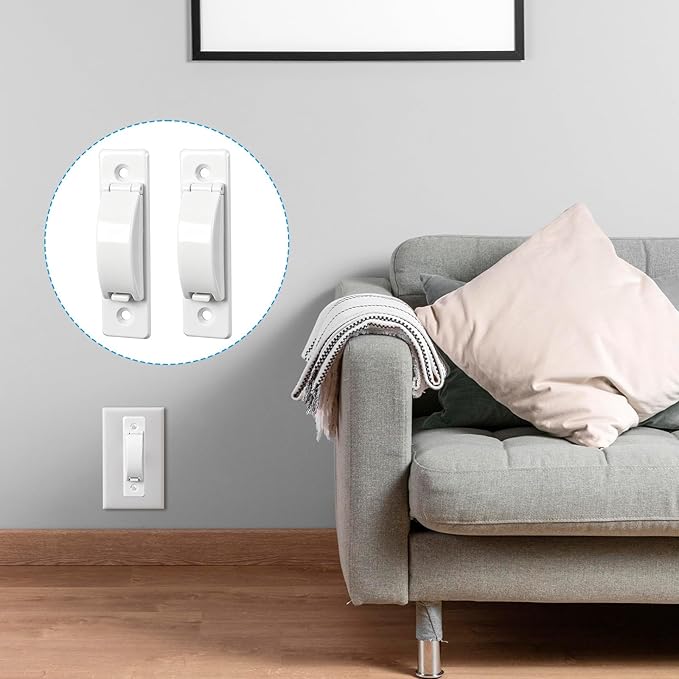 4 Pack Light Switch Guard Cover Wall Switch Guards ChildProof Wall Switches Guard Keeps Plate Covers for Toggle Style Protect Your Lights from Being Accidentally Turned On or Off