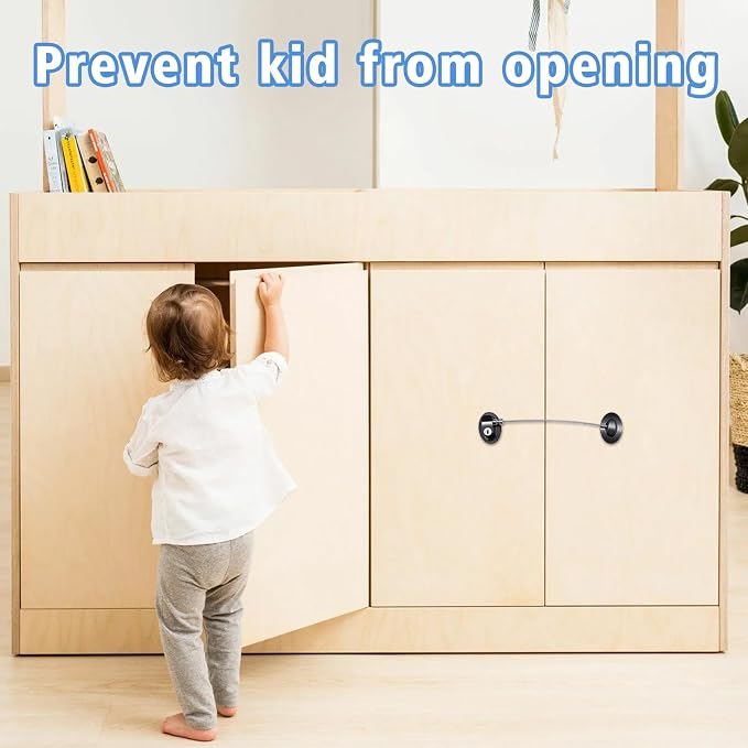 6 Pack Refrigerator Locks with 12 Keys,Child Safety Fridge Lock,Refrigerator Lock Combination,Mini Fridge,File Drawer,Toilet Seat Lock with Strong Adhesive (Black)