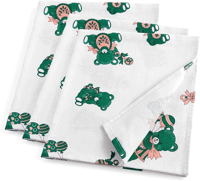 PILL THING Baby Hospital Receiving Swaddle Blankets for Newborn Babies - Original Bear Design Breathable 100% Cotton - Durable Hospital Quality - Generous Size- (Beary Nice, 3 Pack)