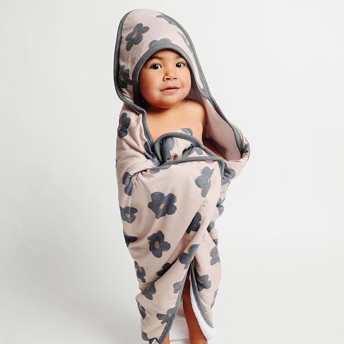 Copper Pearl Premium Knit Hooded Bath Towel Gemma in Tan