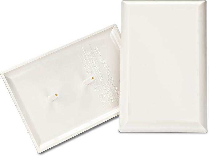 Paintable Childproof Wall Outlet Cover ??2 Pack Blank Electrical Outlet Cover for Baby Safety and Room Cohesion