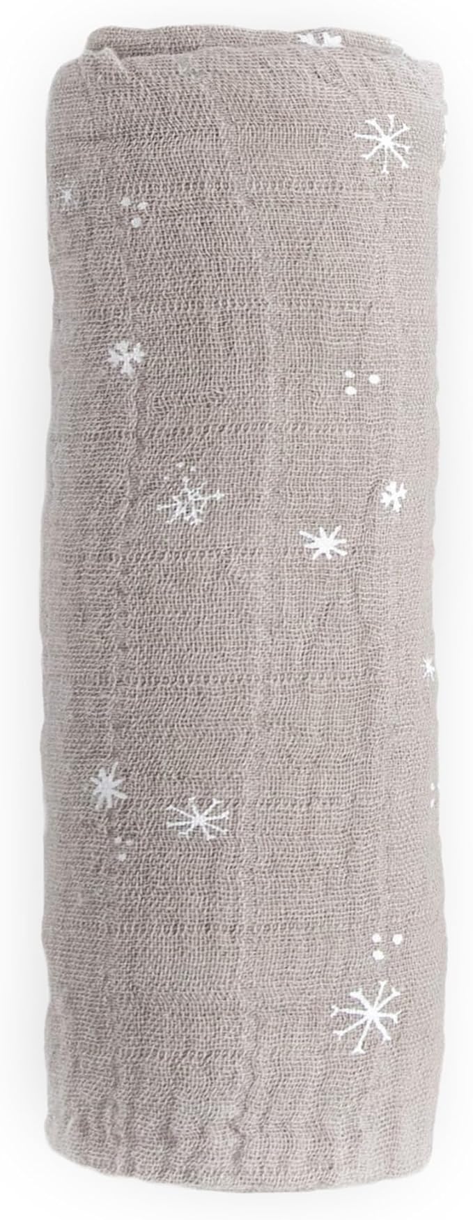 Little Unicorn Snow Flurries Cotton Muslin Swaddle Blanket | Single | 100% Cotton | Super Soft | Newborns and Infants | Large 47" x 47" | Machine Washable