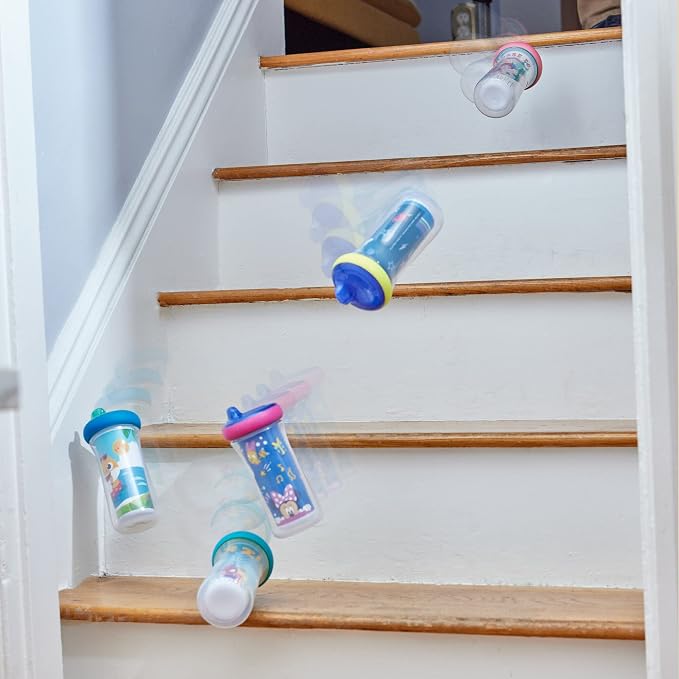 The First Years Disney/Pixar Toy Story Kids Insulated Sippy Cups - Dishwasher Safe Spill Proof Toddler Cups - Ages 12 Months and Up - 9 Ounces - 2 Count