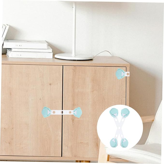 3pcs Baby Safety Cabinet Locks Child Proofing Drawer and Fridge Locks Animal Motif Adjustable Easy to Install Sturdy for Toddlers