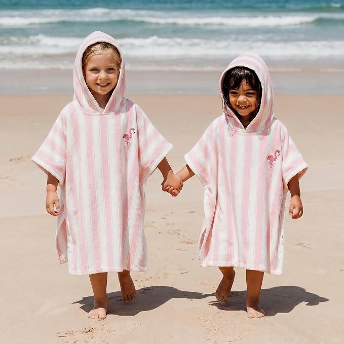 ZICOTO Stylish Hooded Beach Towel for Kids - Extra Soft and Fast Drying Poncho for Toddlers 0-3 Years is Made of Premium Cotton - Perfect Baby Cover Up for Beach Days or Pool and Bath Time Adventures