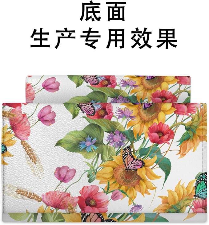 Butterfly Sunflower Flowers Diaper Bag Backpack-Multi-functional mother and baby bag Thermal compartment USB charging port Large capacity Multi-pocket organizer Stroller can be hung Travel shopping