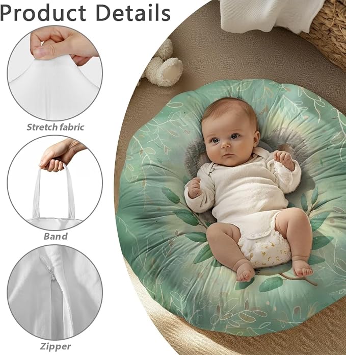Cute Koala Boy Girl Gender Neutral Nursing Pillow Cover Baby Breastfeeding Slipcover Infant Newborn Nursery Bottle Pillowcase Feeding Cushion Cover (Pillow NOT Included)