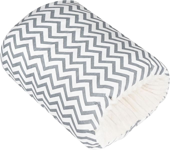 Baby Feeding Arm Pillow,Nursing Arm Pillows for Breastfeeding,Soft Cotton for Newborn, More Support for Mom and Baby,Portable and Washable,Ergonomic Nursing Essentials(Grey Stripe)