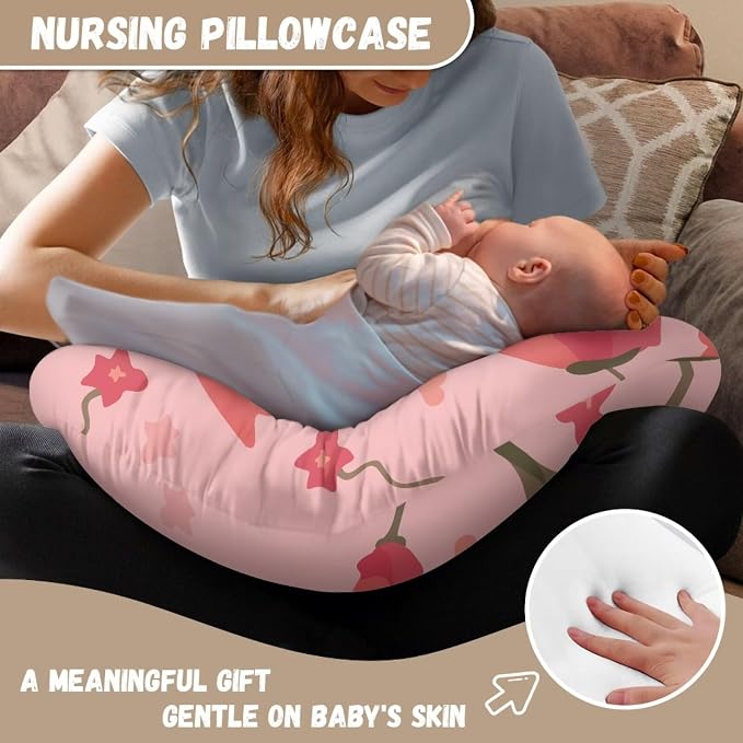 Mother's Day Bottlefeeding Pillow Detachable Newborn Original Breastfeeding Slipcover Case and Positioner Removable Head Support Protector Cushion Essential Propping Baby