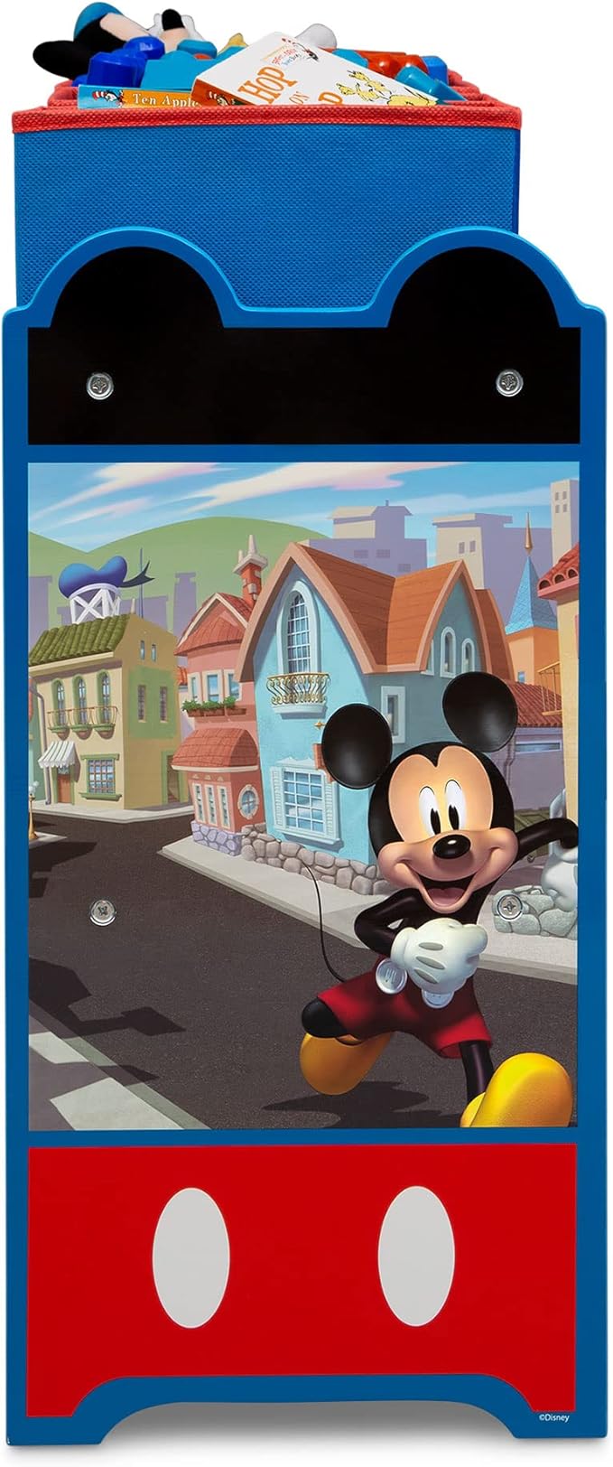 Disney Mickey Mouse Deluxe 9 Bin Design and Store Toy Organizer by Delta Children, Greenguard Gold Certified