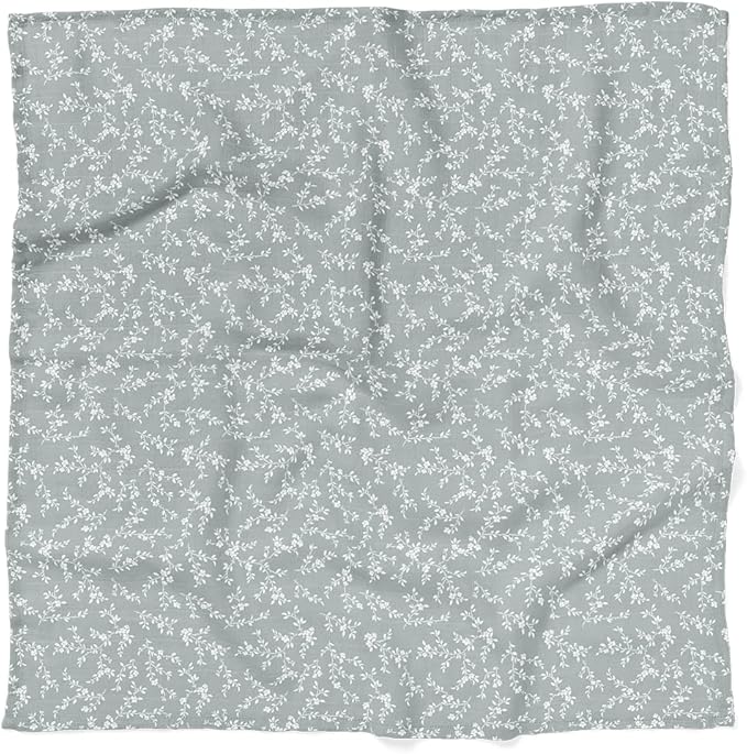Mini Wander Swaddles for Newborns Muslin Swaddle Blankets - Breathable Soft Receiving Blanket Baby Essentials | 47 x 47 Cotton - Bloom (Blue)