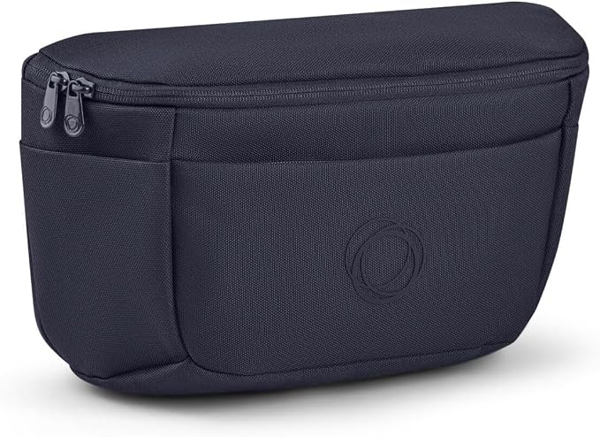 Bugaboo Stroller Organizer Bag – Compact Diaper Bag with Multiple Pockets & Insulated Bottle Holder – Universal Stroller Compatibility, Water-Repellent & Recycled Fabric – Deep Indigo