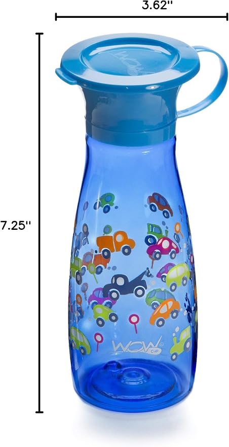 WOW CUP MINI 360 Sippy Cup, Blue, 12 oz / 350 ml