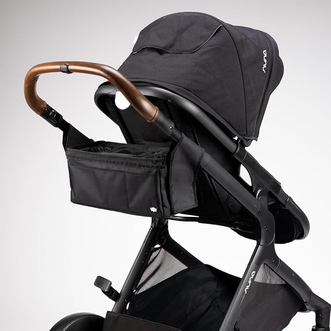 Tactical Baby Gear Stroller Caddy Organizer – Universal Fit Parent Console with Insulated Cup Holders, Cooler Pocket, Front Phone and Keys Storage