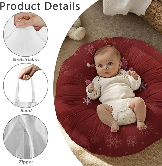 Christmas Axolotl Breastfeeding Pillow Cover Nursing Pillow Cover Pillow Slipcover Detachable Nursing Pillow Protective Cas Baby Feeding Supplies Soft and Cozy Cover