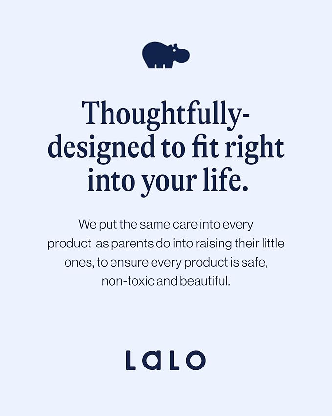 Lalo Bathtime Starter Kit - 3-Piece Set Includes Modern Baby Bathtub, Rinse Cup & Spout Cover - Safe, Easy to Clean Design for Newborns - 25.3 x 18 x 7.7 in, 10 lb - Coconut