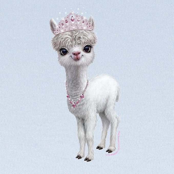 CafePress PD Moreno's Llama Wearing A Tiara Baby Blanket, Super Soft Newborn Swaddle