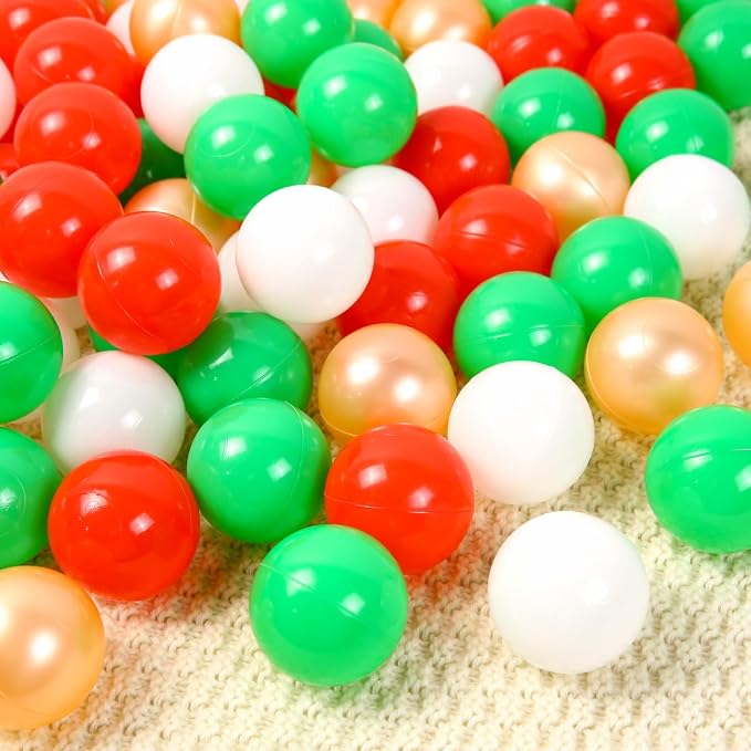 STARBOLO Ball Pit Balls for Toddlers Pack of 100 200 500 - BPA&Phthalate Free Non-Toxic Crush Proof Soft Plastic Balls for 1-5Years Old Toddlers Girl Kids Birthday Pool Playpen Tent Party