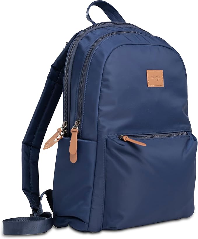 Natemia Diaper Backpack - Water-Resistant Baby Diaper Bag with Pockets, Stroller Straps, and Portable Changing Pad Included