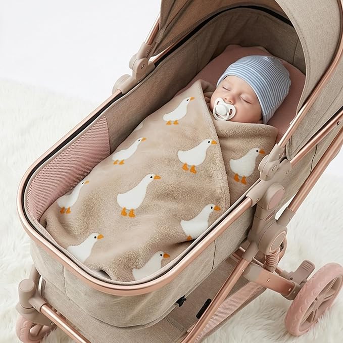 Receiving Baby Blanket,100% Luxury Cotton Knit Baby Blanket,Lightweight Cozy Neutral Swaddling Blanket for Newborns,Boys & Girls,Infant and Toddler