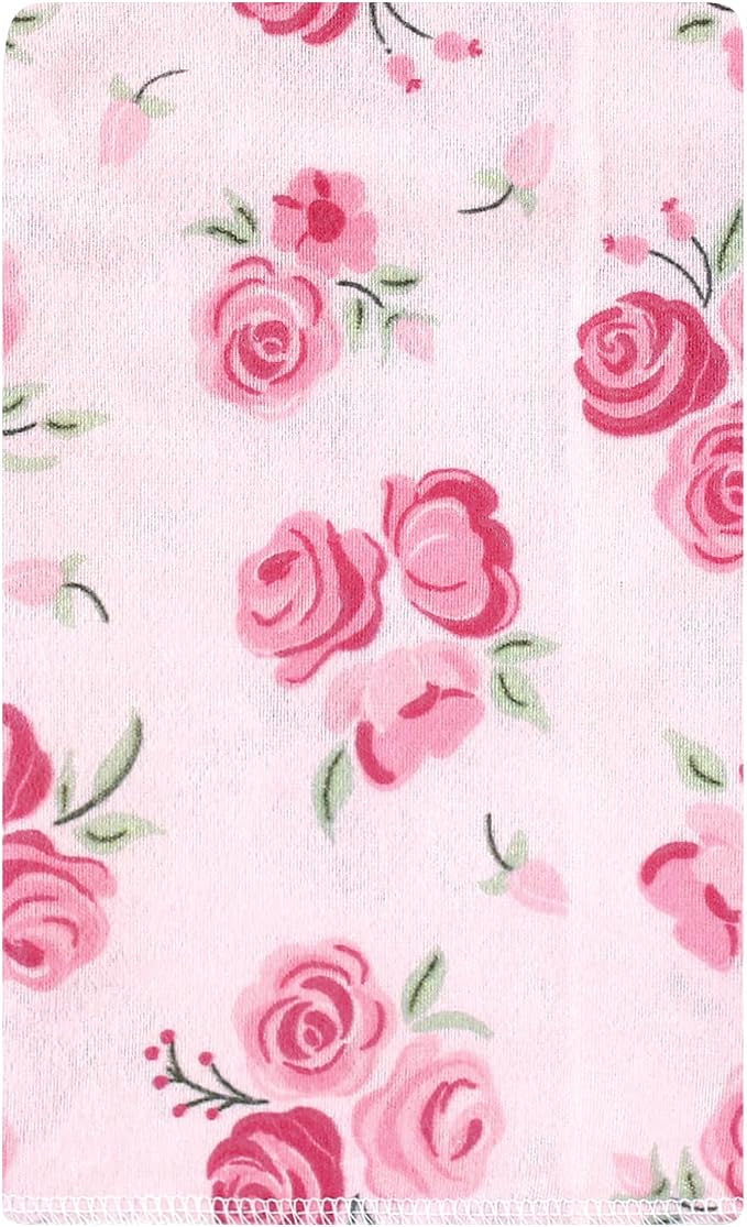 Luvable Friends Hudson Baby Flannel Burp Cloths 10pk, Rosy Bloom