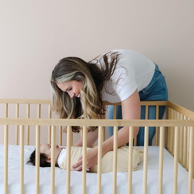 snuggle me Swaddle | Organic Cotton Swaddle Blanket, Soft Stretch, 47 x 47 inches (Honey)