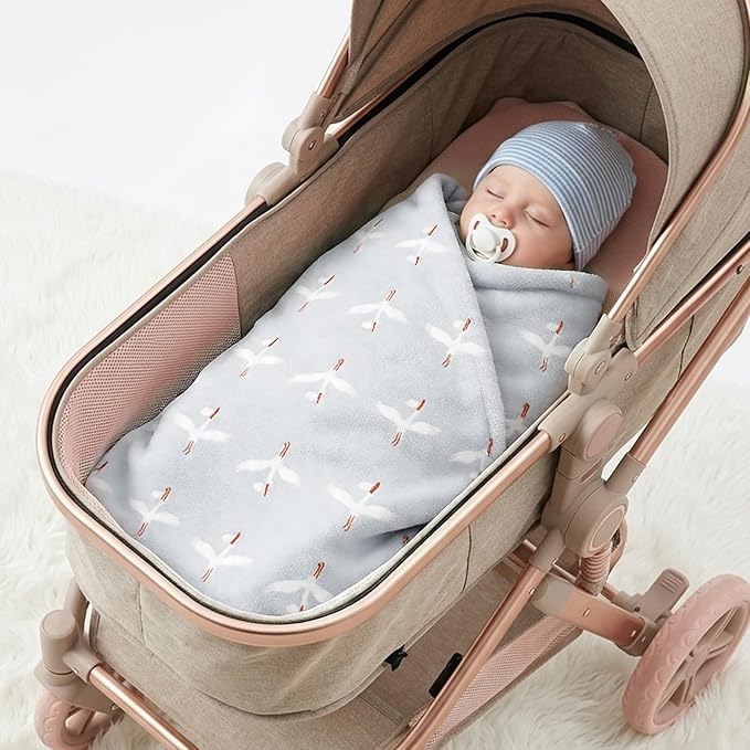Receiving Baby Blanket,100% Luxury Cotton Knit Baby Blanket,Lightweight Cozy Neutral Swaddling Blanket for Newborns,Boys & Girls,Infant and Toddler