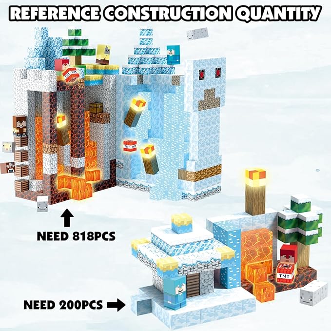 AIDYVOI 200pcs Magnetic Blocks, Magnetic Building Block Set STEM Construction Toys, Montessori Sensory Stacking Toy for Toddlers, 1 Inch Magnet Cubes with Light Blocks for Girls Age 3 4 5 6 7 8
