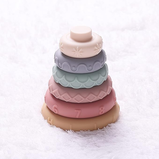 Mr. Pen- Stacking Rings Toy, 6 pcs, Stacking Toys, Stacking Rings, Baby Stacking Toys, Stacking Ring Baby Toy (Pack of 2)