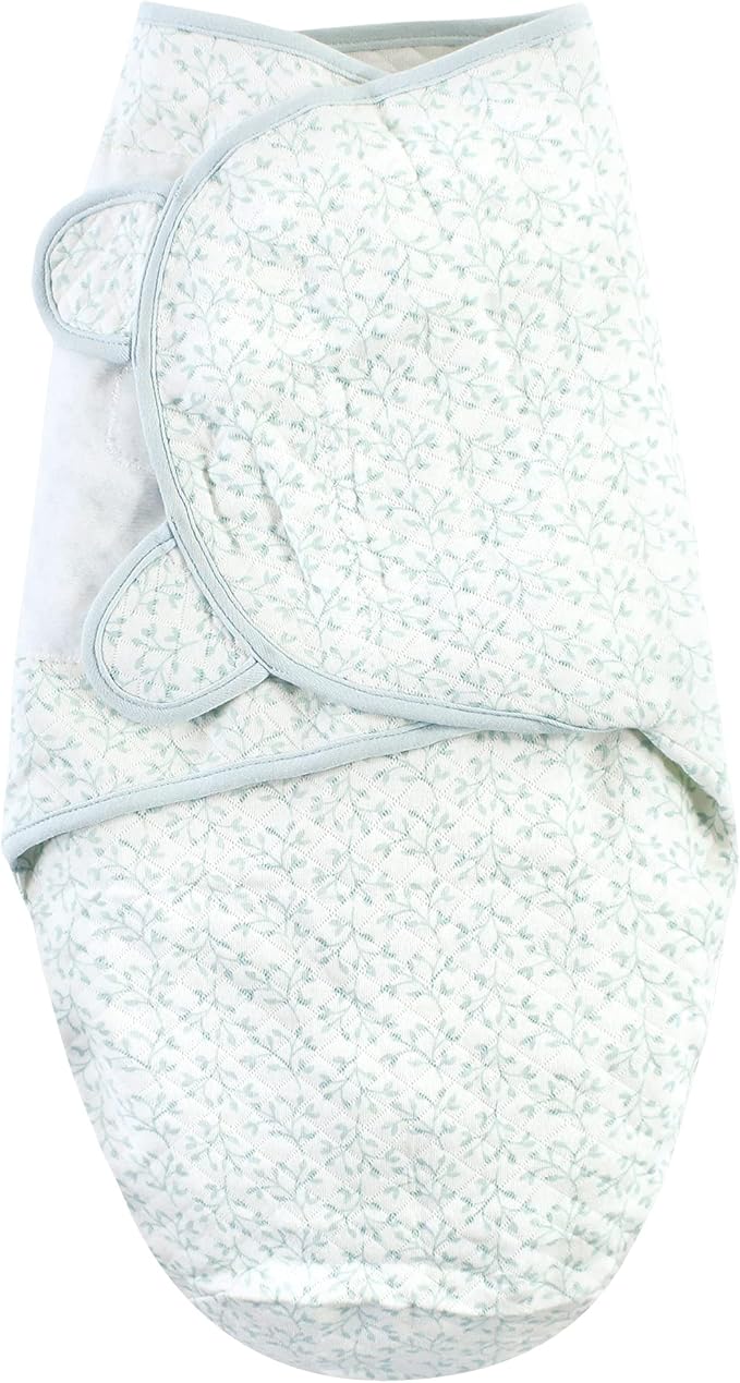 Hudson Baby Unisex Baby Quilted Cotton Swaddle Wrap 3pk, Enchanted Forest, 0-3 Months