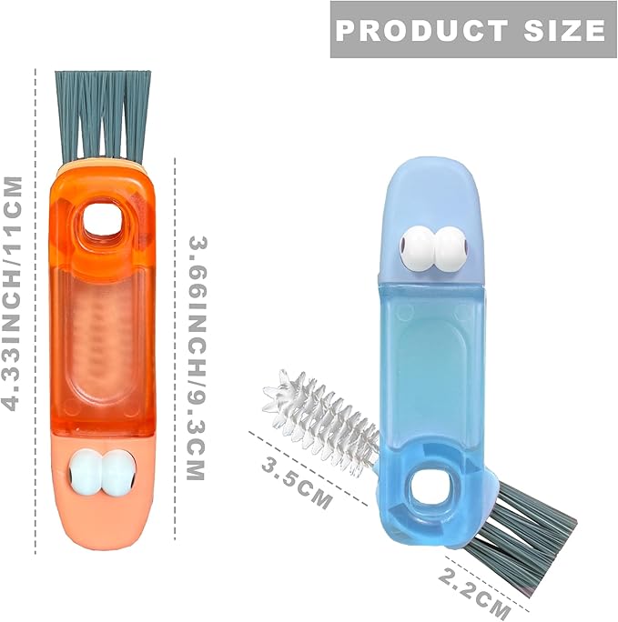 4 in 1 Gap Cleaning Brush Set Portable Cup Lid Cleaner Multifunctional Bottle Cleaning Tools for Kitchen Office Home