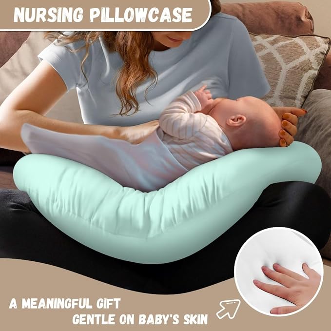 Koala Branches Nursing Pillow Cover, Washable & Breathable Nursing Pillow Case for Newborn Breastfeeding Pillow Slipcover for Baby Boys & Girls
