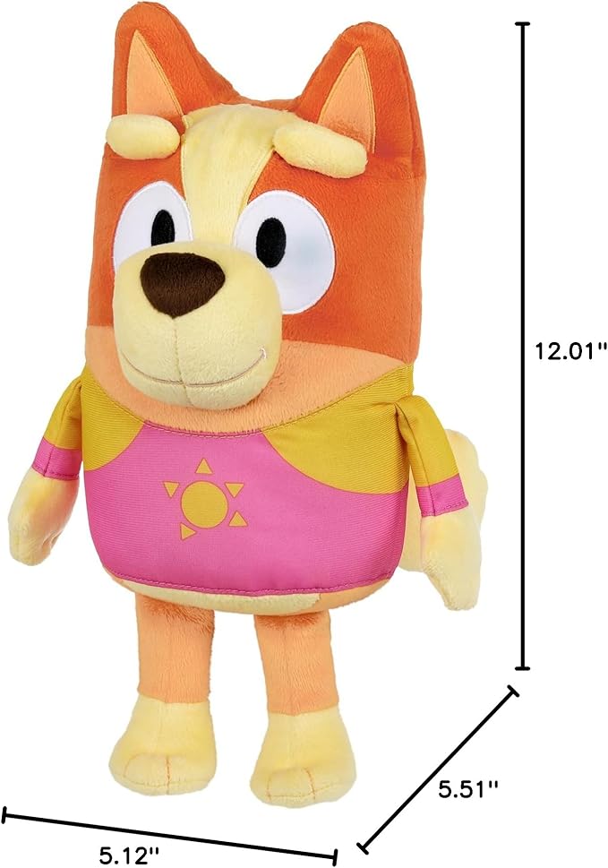 Bluey Sound Effects Talking Beach Bingo Plush, 13??Soft Musical Toys, Stuff Toys with 9 Different Phrases, Singing Plushies for Kids