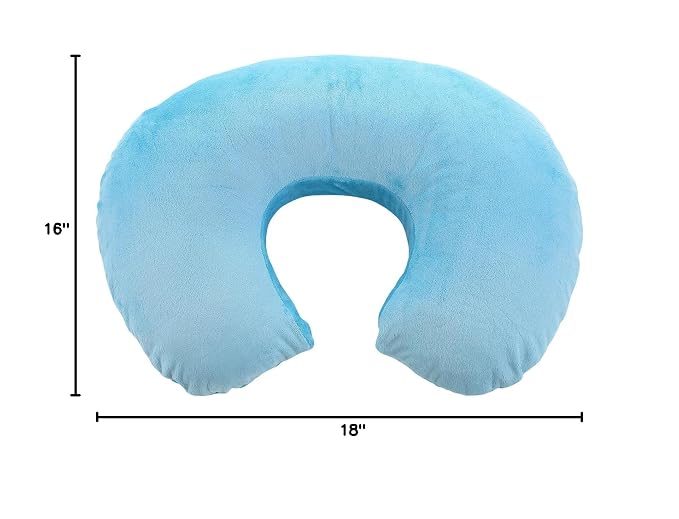 My Blankee Minky Solid Nursing Pillow Slipcover, Turquoise, 18" x 16" x 5.5"