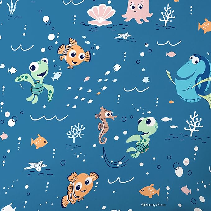 Milk Snob Disney Pixar Infant Boy/Girl Swaddle Blanket, Soft Receiving, Security and Play, Perfect for Summer, Toddler Infant Newborn Bedding, Baby Shower, Baby Registry Gift (Finding Nemo)