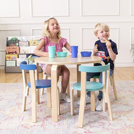 ECR4Kids My First Meal Pal Combo Set, Children's Tableware, Blue, 15-Piece (Pack of 4)