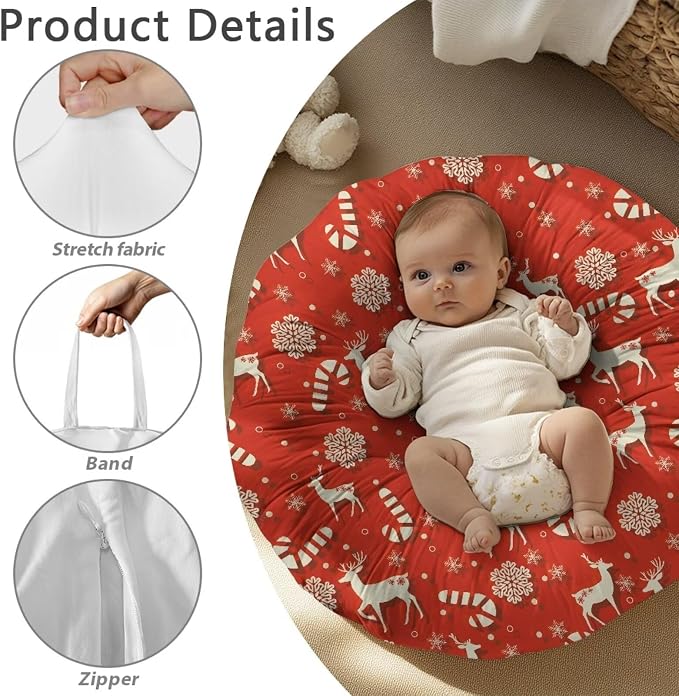 Golden Elk Nursing Pillow Cover Womens Breastfeeding Pillow Cover for Baby Snug Fits Newborn Nursing Pillow Case Super Soft Breathable Pillowcase Pillow Not Included