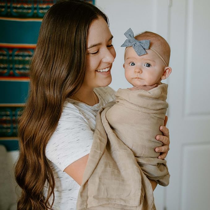 Little Unicorn Deluxe Muslin Swaddle Blanket | Rayon made from Bamboo | 47" x 47" | Unisex