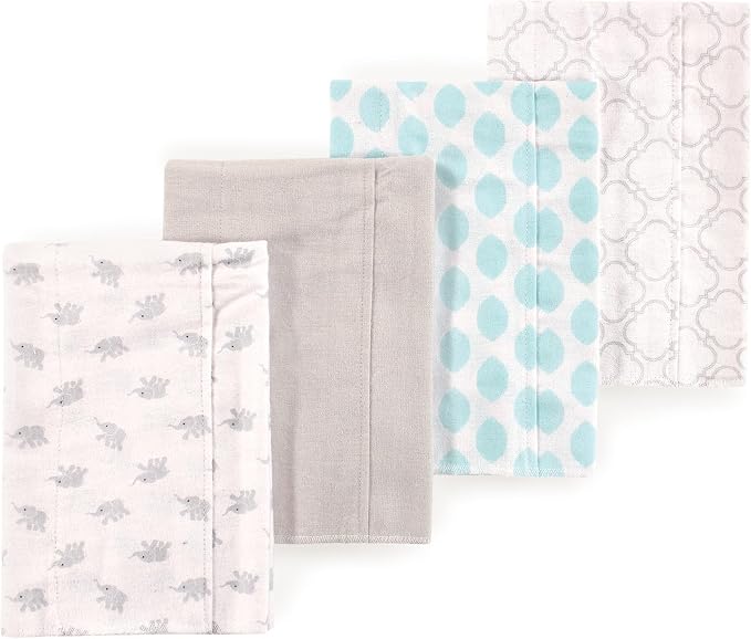 Little Treasure Luvable Friends Flannel Burp Cloths 4pk