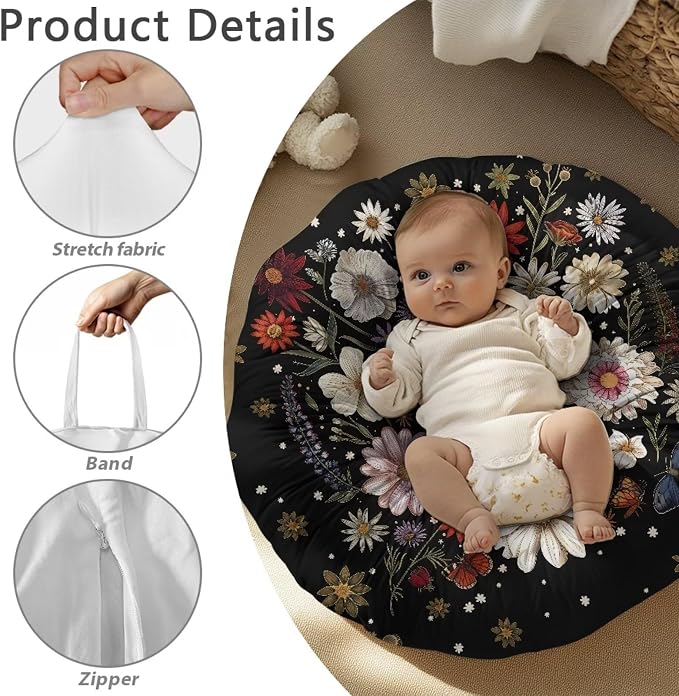 Butterfly Nursing Pillow Cover for Breastfeeding Pillow Ultra Soft and Cozy Nursing Pillow Slipcovers Nice Newborn Gift Best Choice for Mom or Baby Pillow Cover 1 Pack