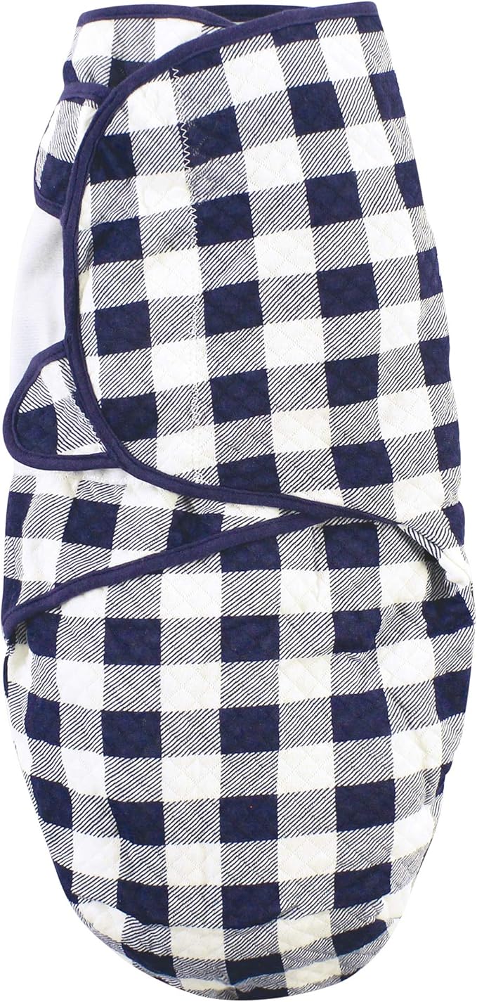 Hudson Baby Unisex Baby Quilted Cotton Swaddle Wrap 3pk, Boy Forest, 0-3 Months