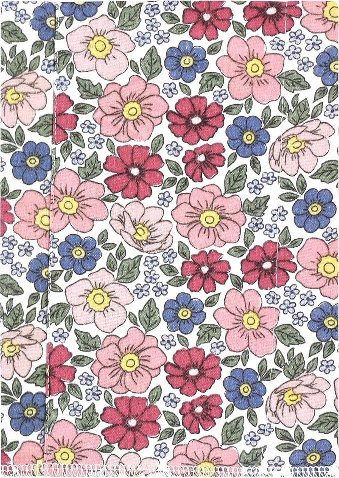 Luvable Friends Hudson Baby Flannel Burp Cloths 4pk, Pink Blue Floral