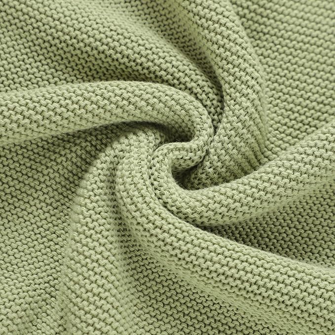 LAWKUL Baby Blanket Bear Lovey Soft Plush Security Blanket for Newborns Infants Boy Girl Knit Snuggle Comfort Green 40x30in